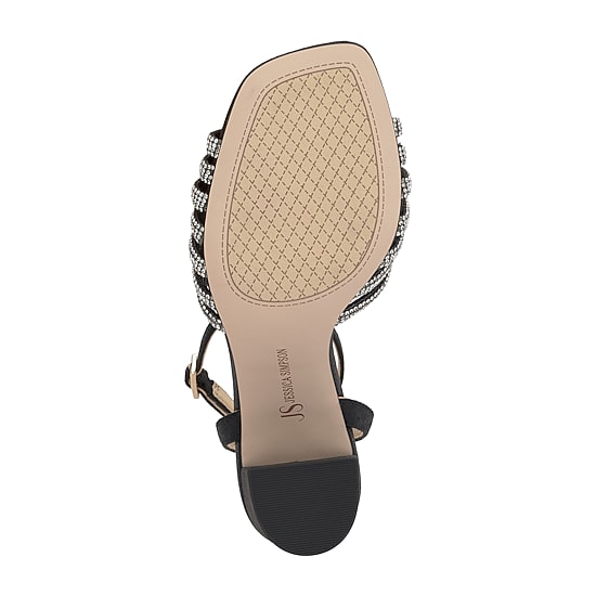 JS Jessica Simpson Sennsol Womens Round Open Toe Block Heel Pumps