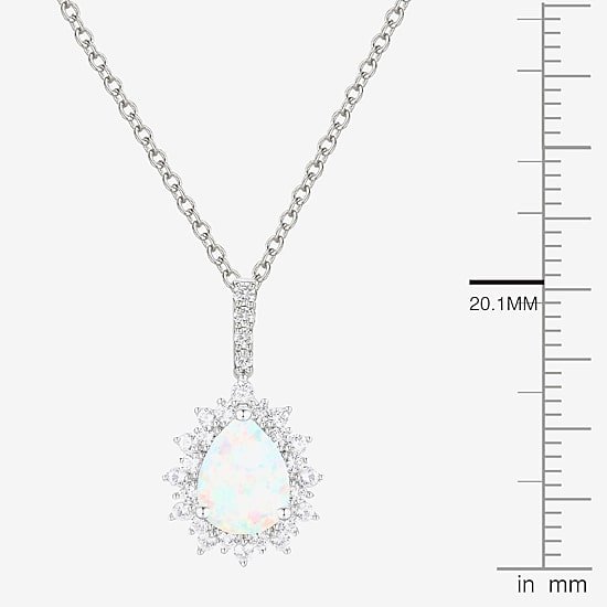 Gemstone Pear 3-pc. Pendant Necklace Set