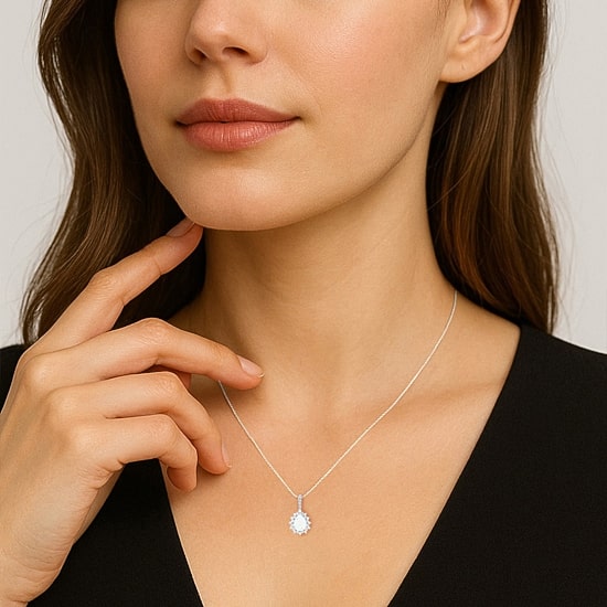 Gemstone Pear 3-pc. Pendant Necklace Set