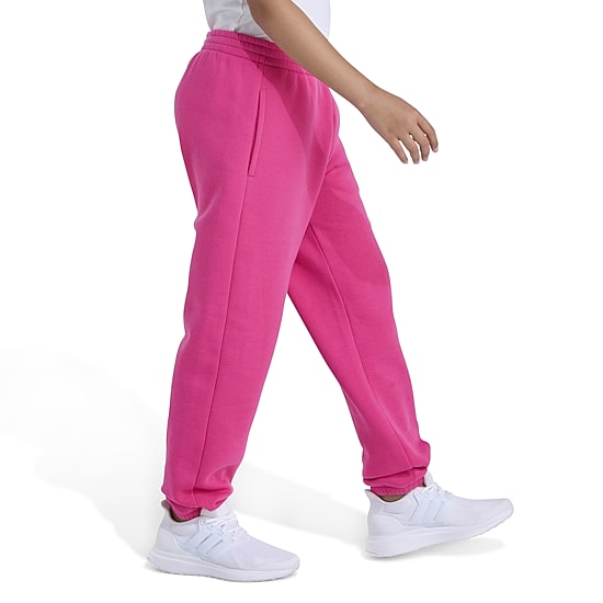 adidas Big Kid Girls Cuffed Mid Rise Loose Fit Fleece Jogger Pant