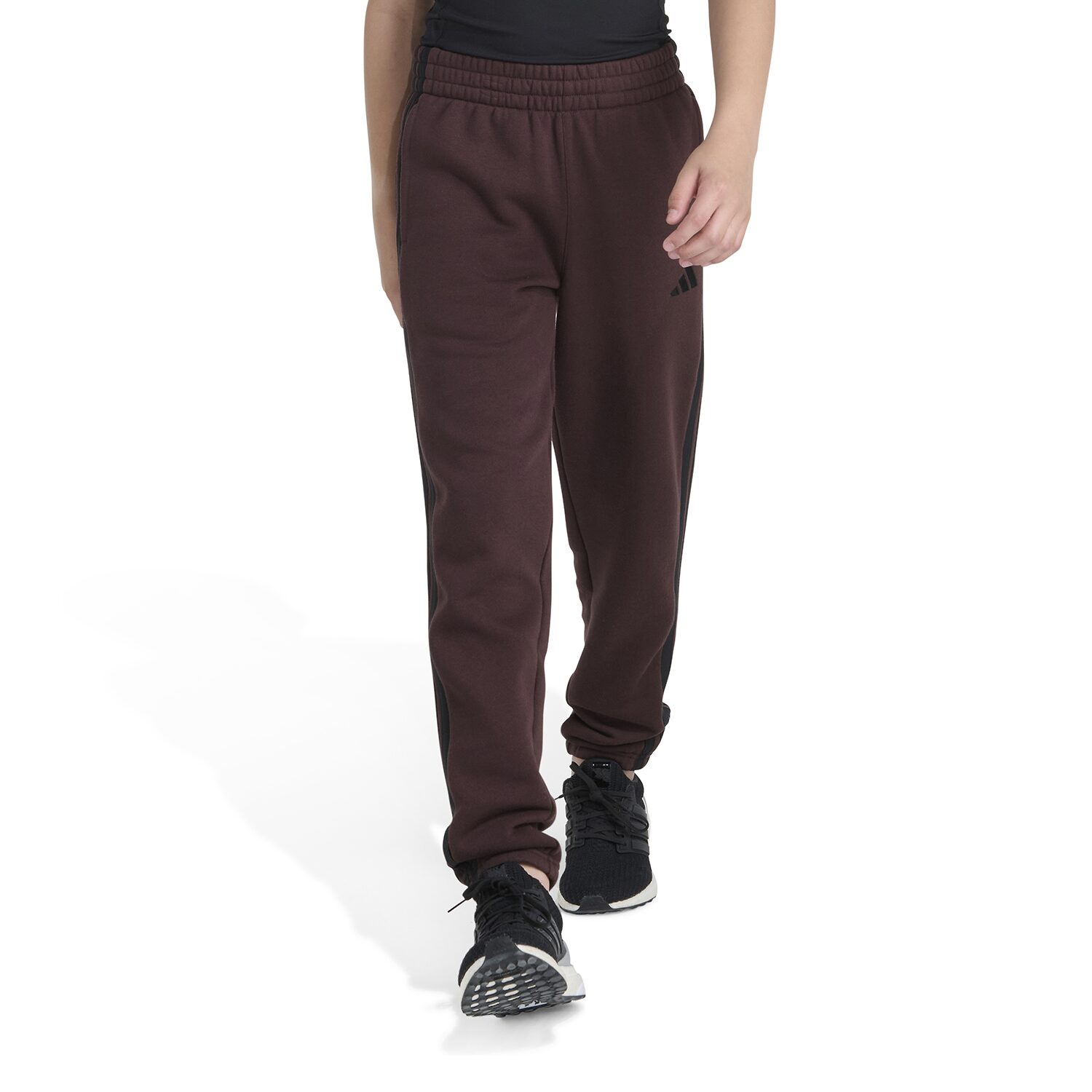 adidas Big Kid Boys DRAWSTRING WAIST Cuffed Mid Rise Regular Fit Fleece Jogger Pant