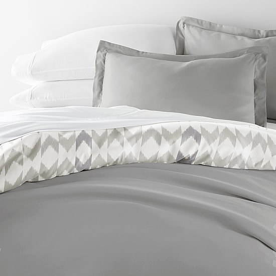Casual Comfort Chevron Sleep Pattern Oversized Reversible Duvet Cover Set