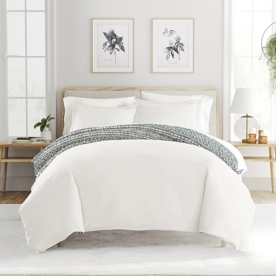 Casual Comfort Modern Rustic Pattern Oversized Reversible Duvet Cover Set