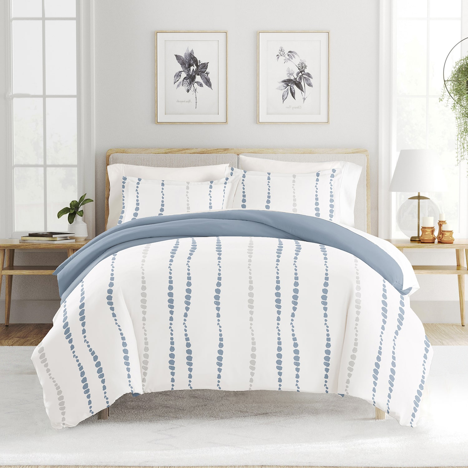 Casual Comfort Urban Vibe Pattern Oversized Reversible Duvet Cover Set