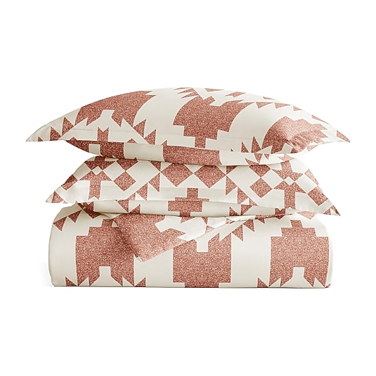 Casual Comfort Adobe Diamond Patterned Duvet Cover Set