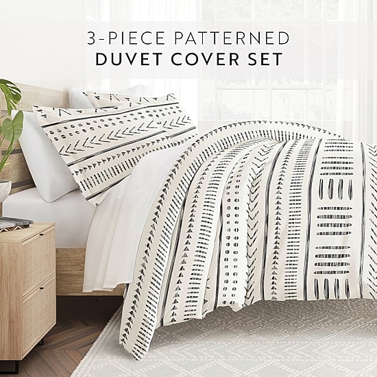 Casual Comfort Arrow Dreams Patterned Duvet Cover Set