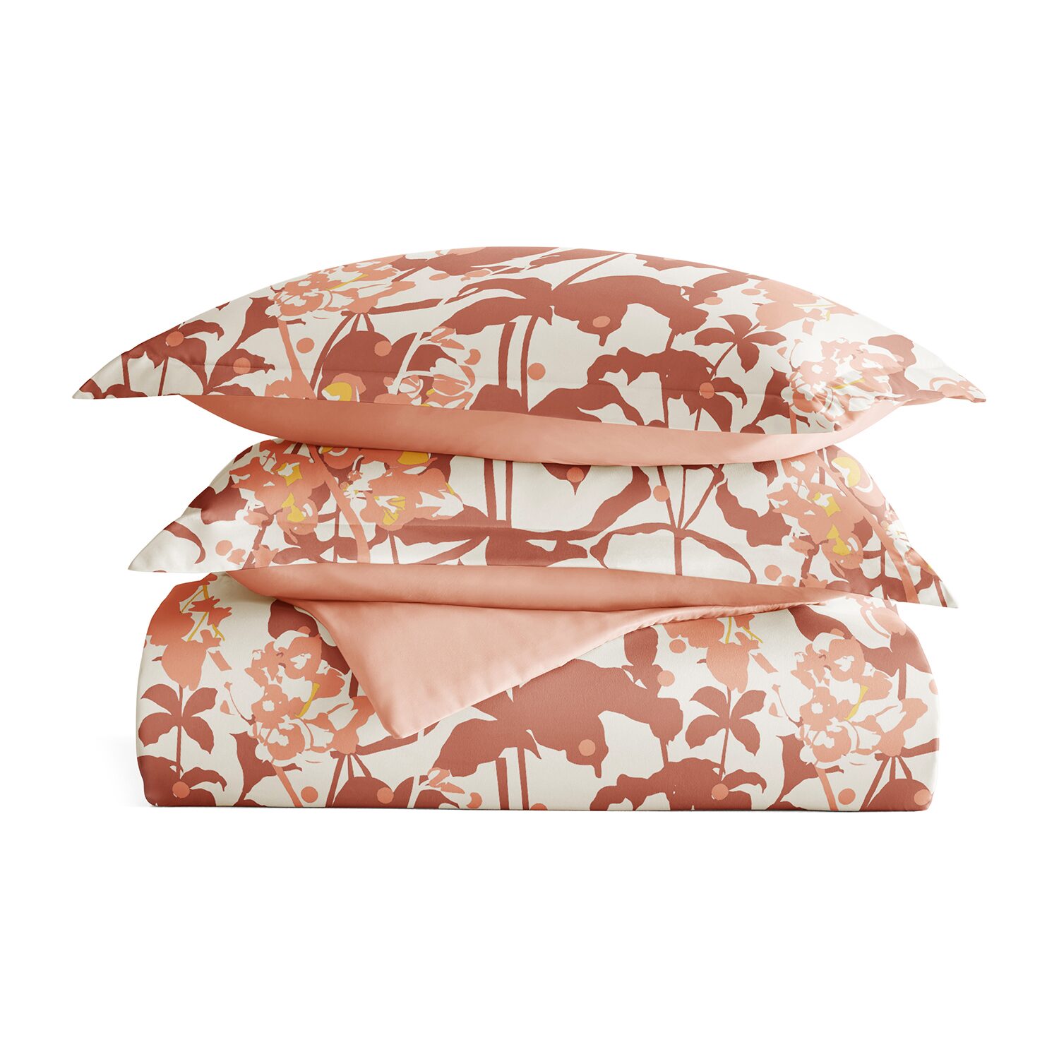 Casual Comfort Boho Flower Patterned Reversible Duvet Cover Set