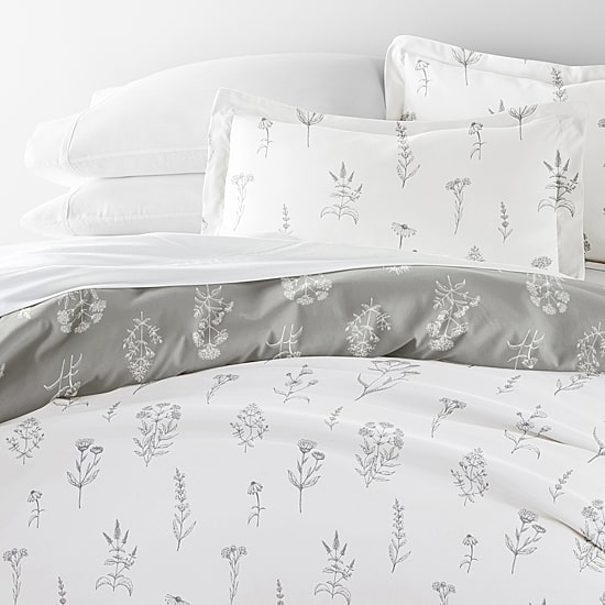 Casual Comfort Botany Floral Patterned Reversible Duvet Cover Set