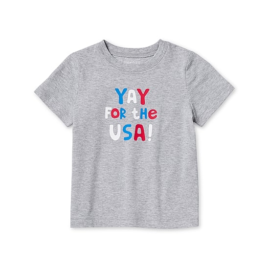 Okie Dokie Toddler & Little Boys Crew Neck Short Sleeve Regular Fit Graphic T-Shirt
