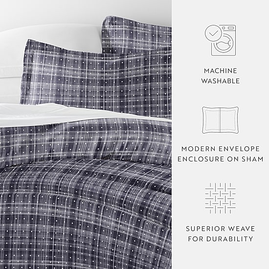Casual Comfort Premium Ultra Soft Polka Dot Pattern Duvet Cover Set