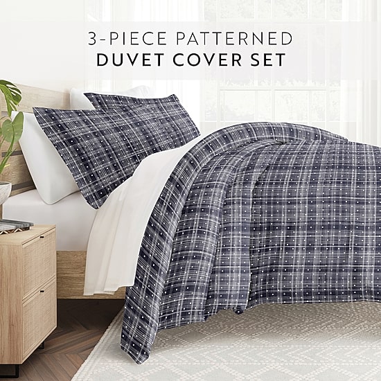 Casual Comfort Premium Ultra Soft Polka Dot Pattern Duvet Cover Set