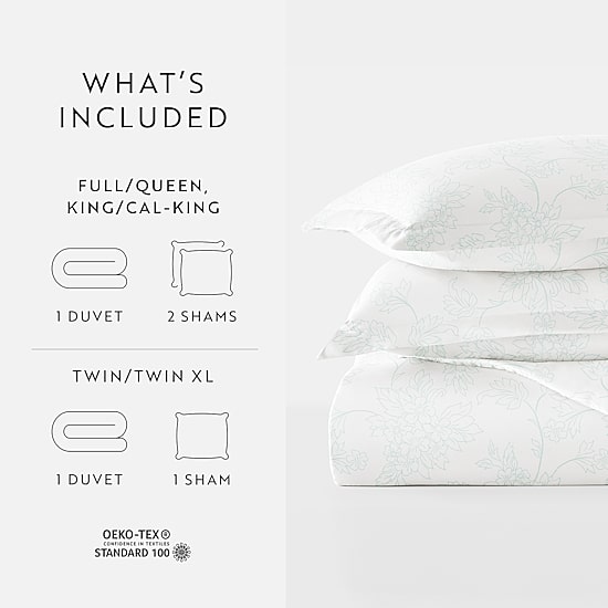 Casual Comfort™ Premium Ultra Soft Vine Pattern Duvet Cover Set