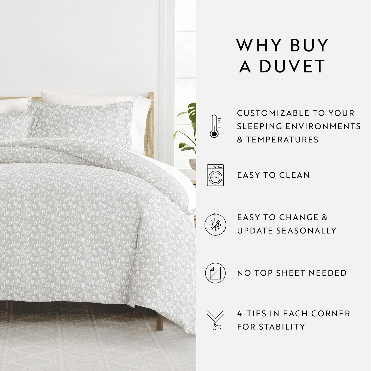 Casual Comfort Premium Ultra Soft Wheatfield Pattern Duvet Cover Set
