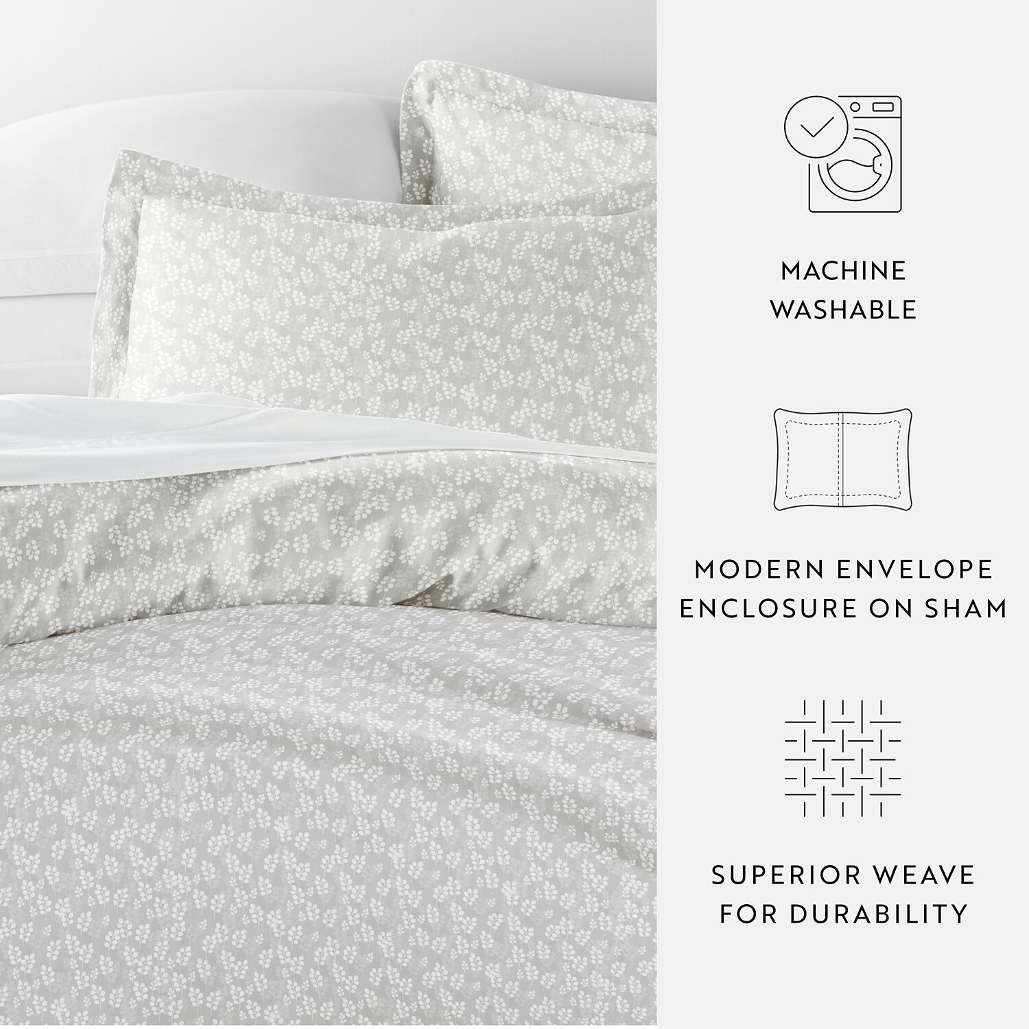 Casual Comfort Premium Ultra Soft Wheatfield Pattern Duvet Cover Set