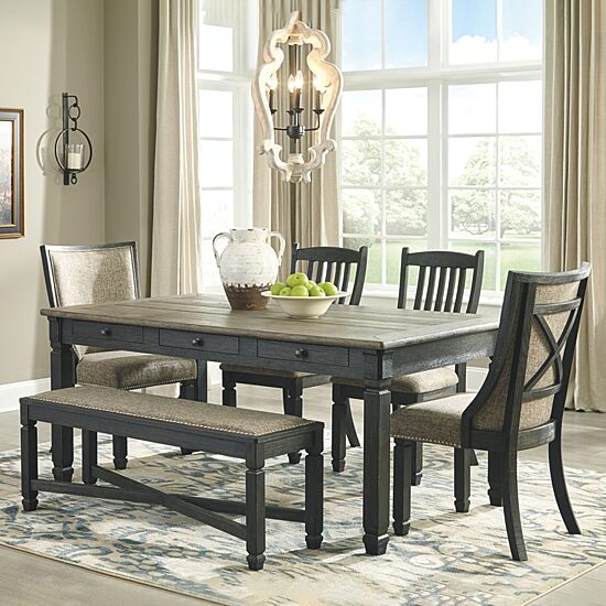 Signature Design by Ashley® Set of 2 Hilton Slatted-Back Upholstered Dining Side Chairs