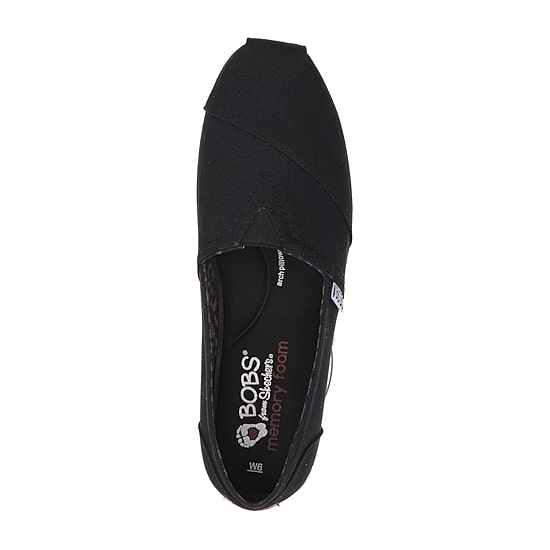 Skechers Bobs Plush Peace And Love Womens Round Closed Toe Slip-On Shoe