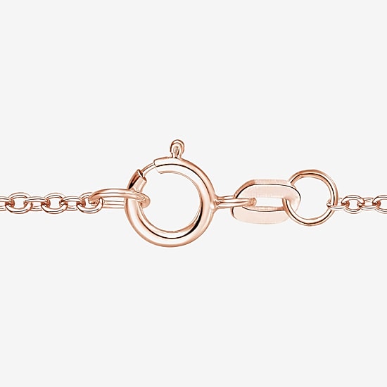 Womens Lab Created White Opal 14K Rose Gold Over Silver Pear 18 Inch Pendant Necklace