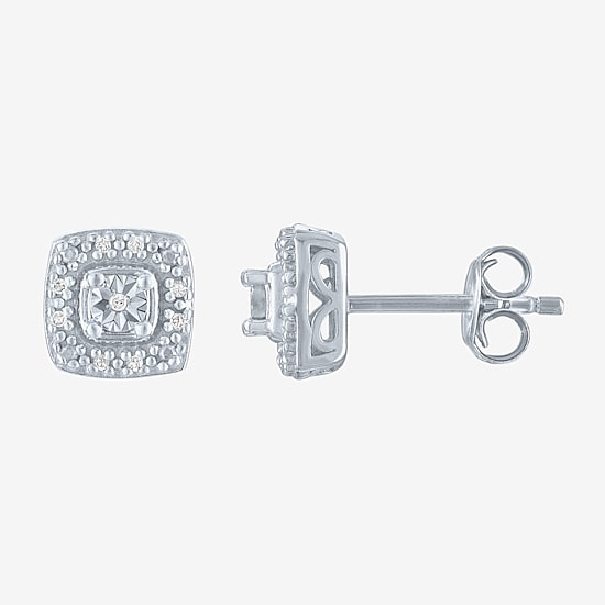 Yes, Please!, (G-H,Si2-I1) Womens 1/10 CT. T.W. Lab Grown White Diamond Sterling Silver 2-pc. Jewelry Set