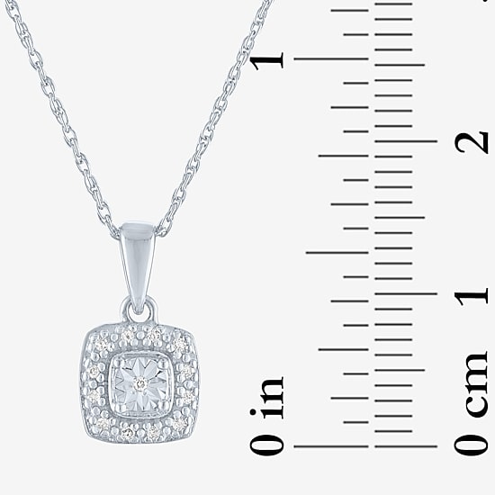 Yes, Please!, (G-H,Si2-I1) Womens 1/10 CT. T.W. Lab Grown White Diamond Sterling Silver 2-pc. Jewelry Set