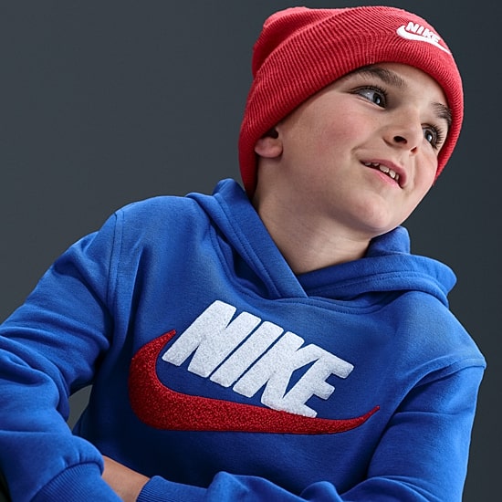 Nike Club Big Kid Unisex Long Sleeve Active Hoodie