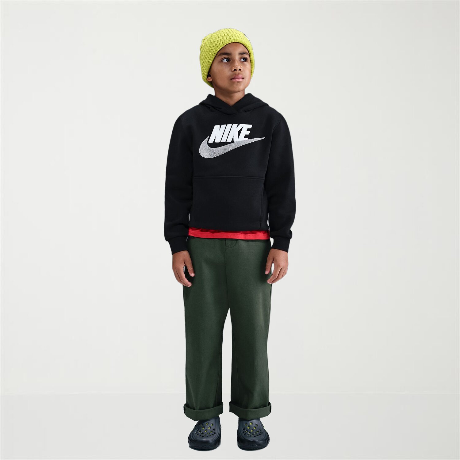 Nike Club Big Kid Unisex Long Sleeve Fleece Active Hoodie