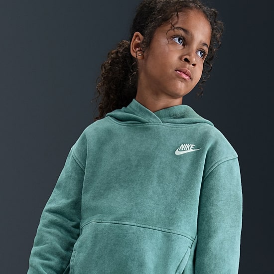 Nike Club Big Kid Unisex Long Sleeve Active Hoodie
