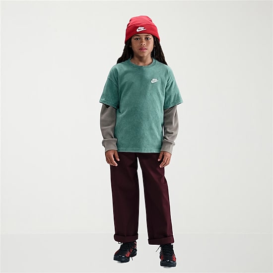 Nike Club Big Kid Unisex Crew Neck Short Sleeve Regular Fit Graphic T-Shirt