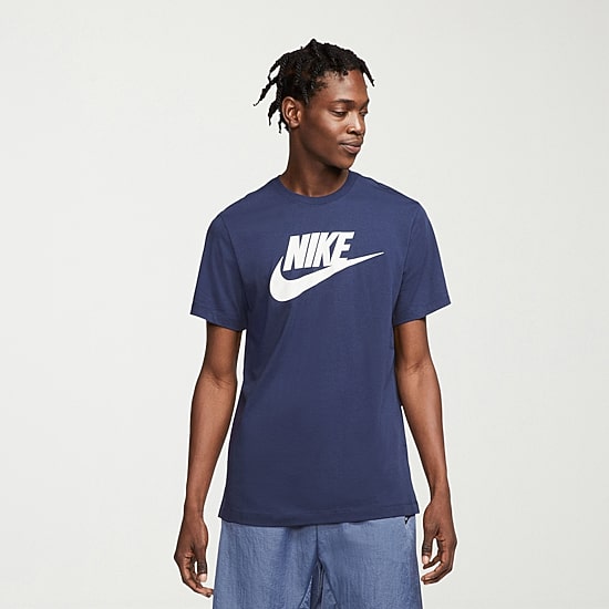 Nike Mens Crew Neck Short Sleeve Regular Fit Graphic T-Shirt