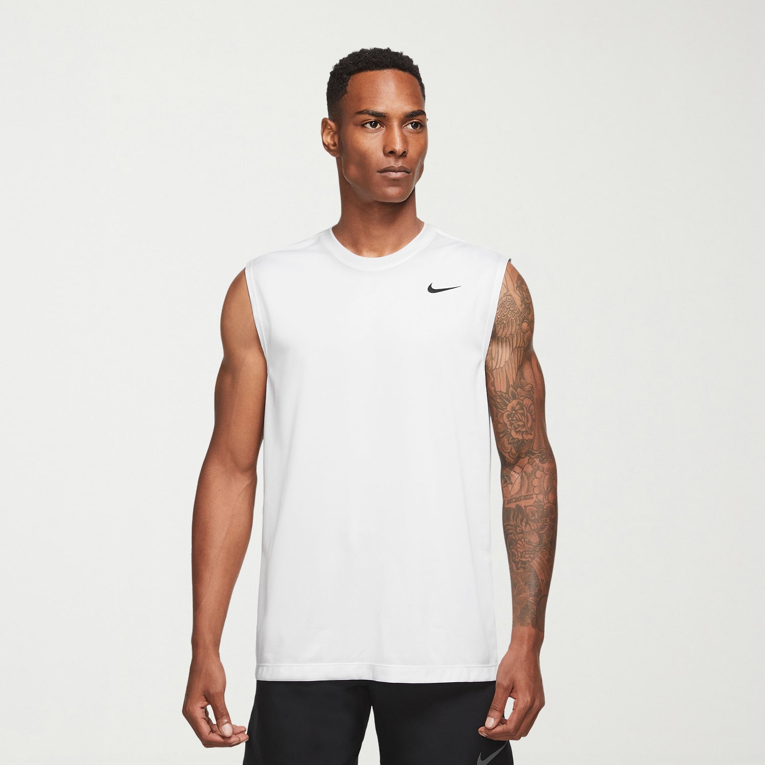Nike Mens Crew Neck Sleeveless Muscle T-Shirt
