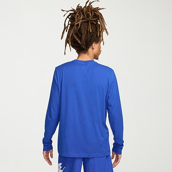 Nike Sportswear Club Mens Crew Neck Long Sleeve Quick Dry Active T-Shirt