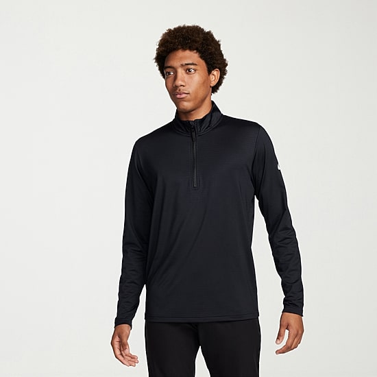 Nike Mens Mock Neck Long Sleeve Active Quarter-Zip Pullover