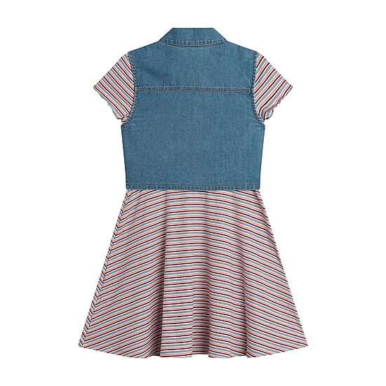 Knit Works Little & Big Kid Girls Drop Shoulder Striped 2-pc. Dress Set