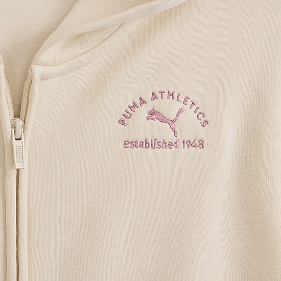 PUMA Big Kid Girls Long Sleeve Zipper Active Hoodie