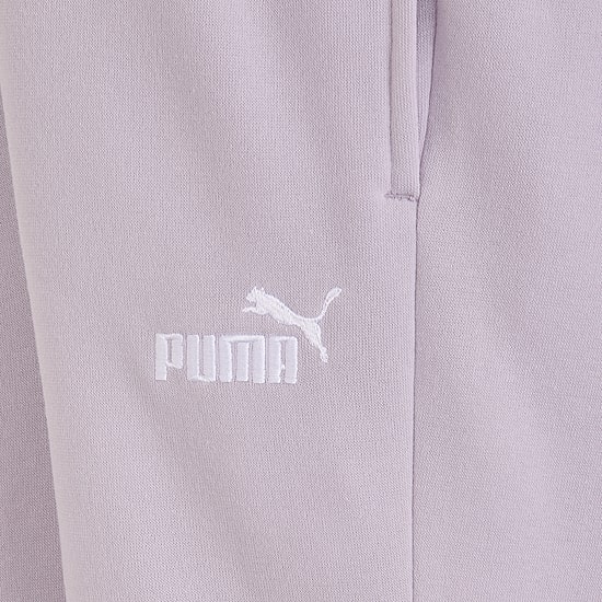 PUMA Big Kid Girls Cinched Regular Fit Fleece Jogger Pant