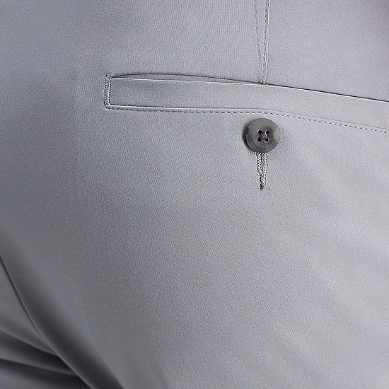 Haggar Sport Travel Performance Mens Comfort Waistband Straight Fit Flat Front Pant