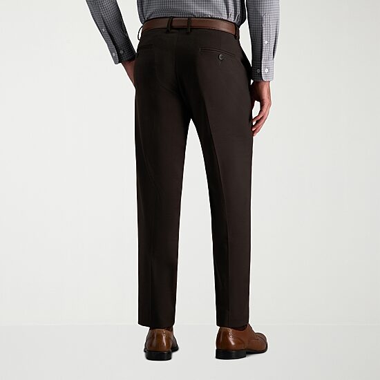 Haggar JMH Tailored Prominent Twill Mens Stretch Fabric Modern Fit Flat Front Suit Pant