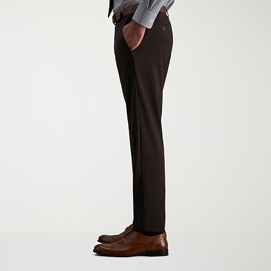 Haggar JMH Tailored Prominent Twill Mens Stretch Fabric Modern Fit Flat Front Suit Pant