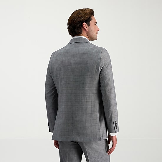 Haggar JMH Tailored Mens Modern Fit Plaid Suit Jacket
