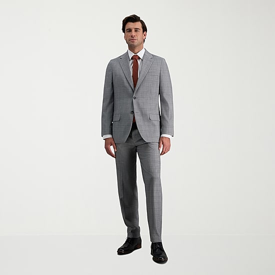 Haggar JMH Tailored Mens Modern Fit Plaid Suit Jacket