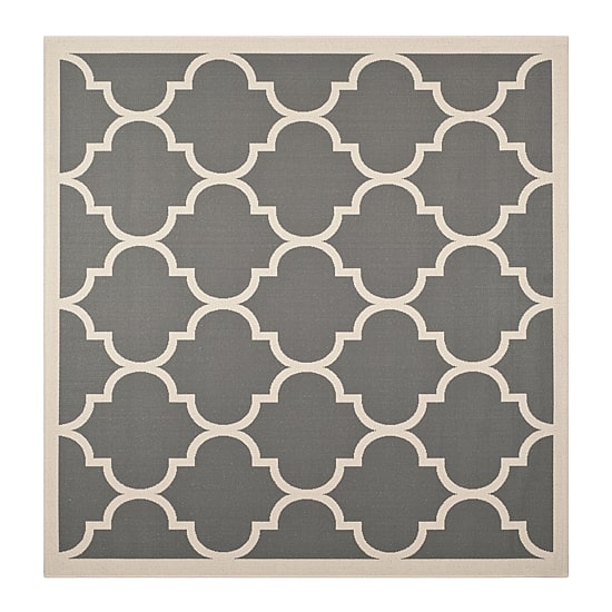 Safavieh Courtyard Collection Amias Geometric Indoor/Outdoor Square Area Rug