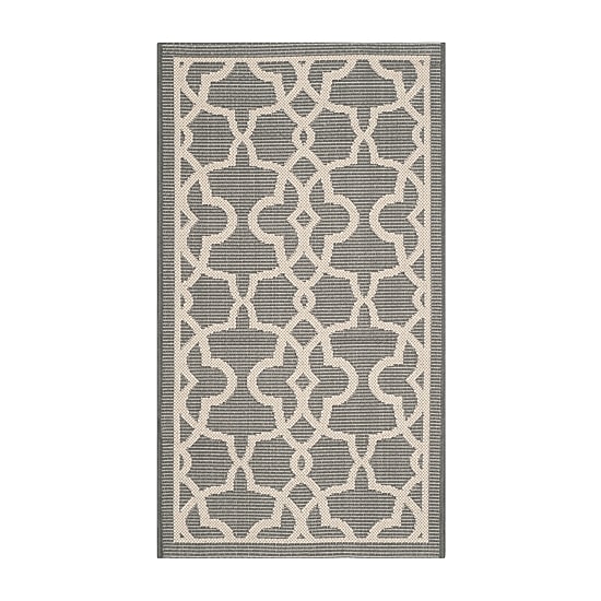 Safavieh Courtyard Collection Ariana Oriental Indoor/Outdoor Area Rug