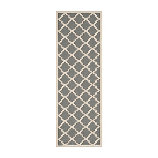 Safavieh Courtyard Collection Bailey Geometric Indoor/Outdoor Runner Rug