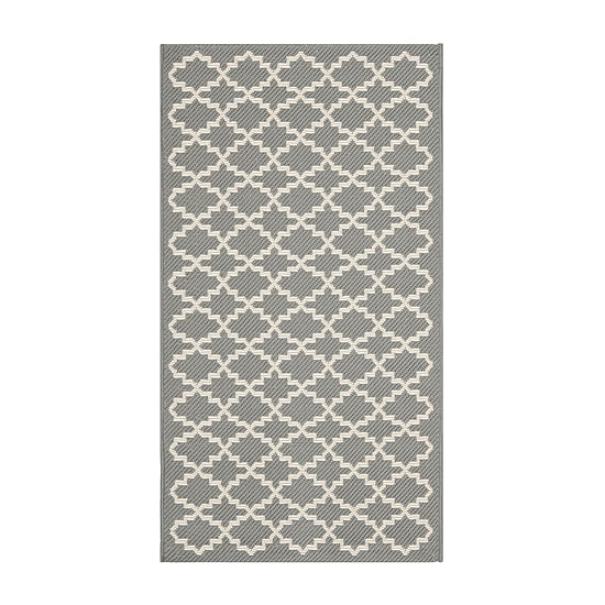 Safavieh Courtyard Collection Bora Geometric Indoor/Outdoor Area Rug