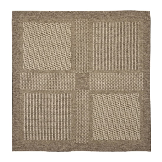 Safavieh Courtyard Collection Bronagh Geometric Indoor/Outdoor Square Area Rug
