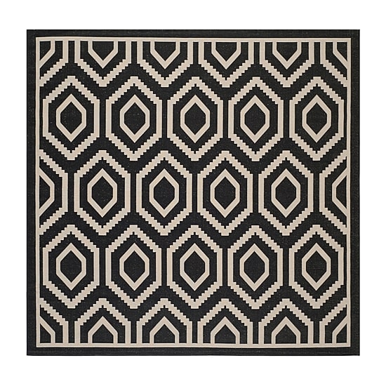 Safavieh Courtyard Collection Carmella Geometric Indoor/Outdoor Square Area Rug