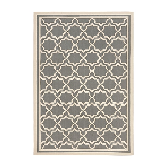 Safavieh Courtyard Collection Caymen Oriental Indoor/Outdoor Area Rug