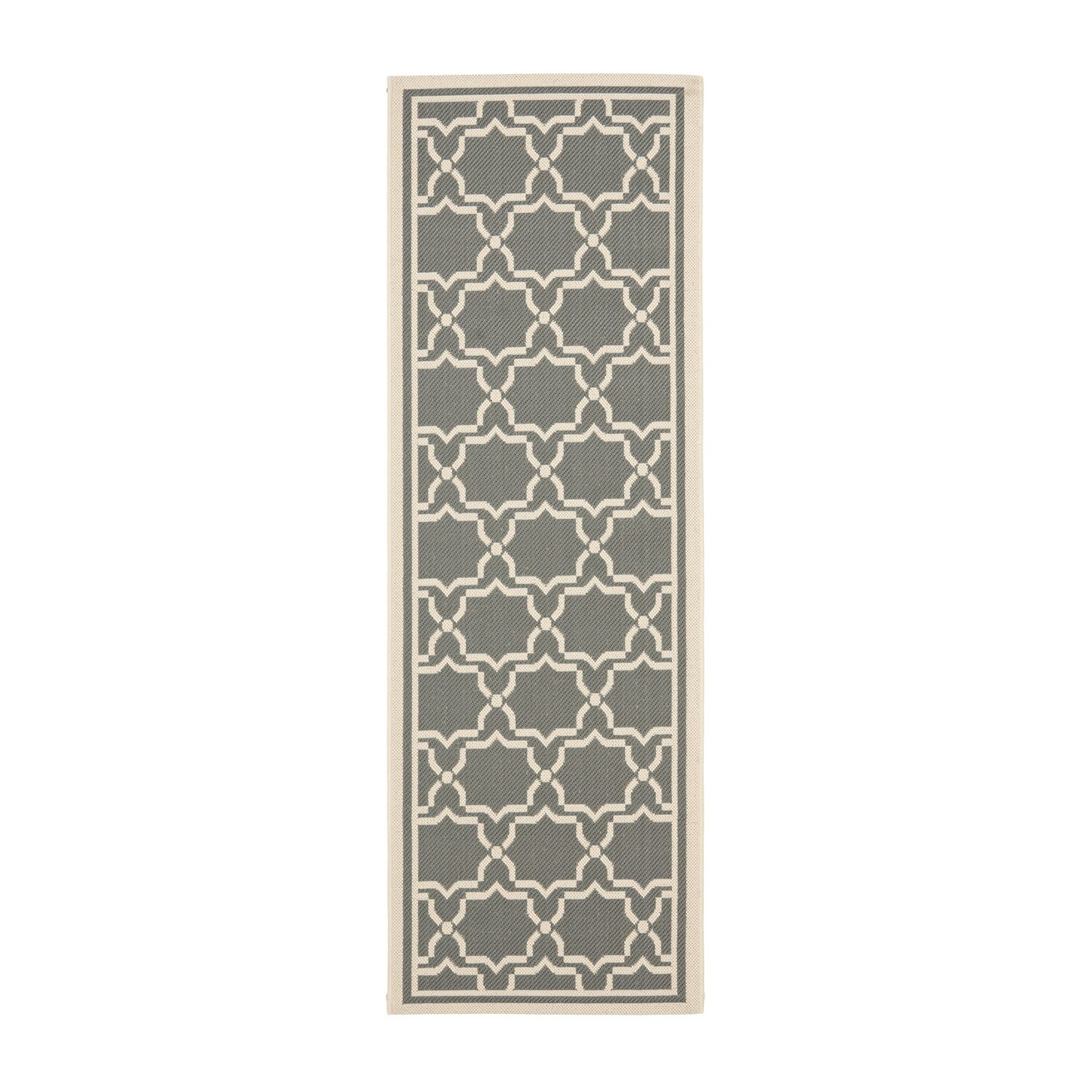 Safavieh Courtyard Collection Caymen Oriental Indoor/Outdoor Runner Rug