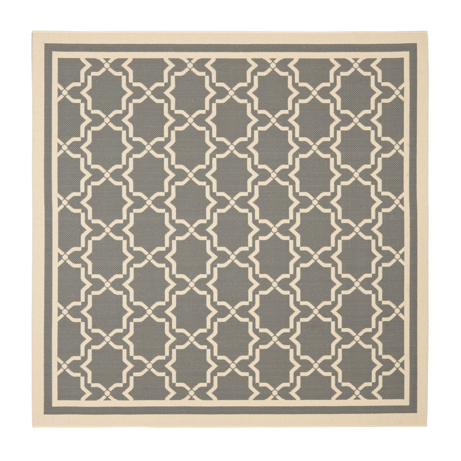 Safavieh Courtyard Collection Caymen Oriental Indoor/Outdoor Square Area Rug