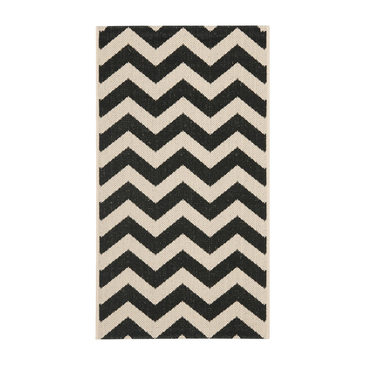 Safavieh Courtyard Collection Cennetig Chevron Indoor/Outdoor Area Rug