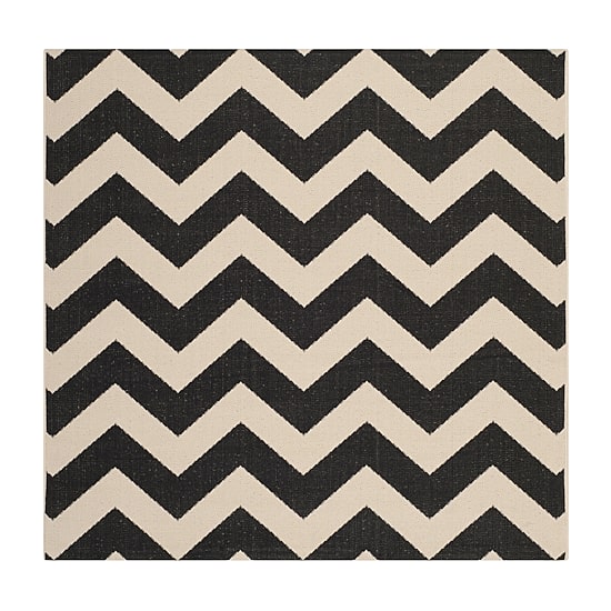 Safavieh Courtyard Collection Cennetig Chevron Indoor/Outdoor Square Area Rug